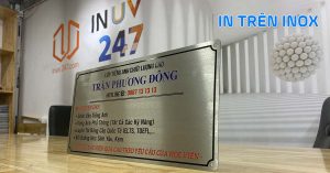 Dịch Vụ In UV trên Inox