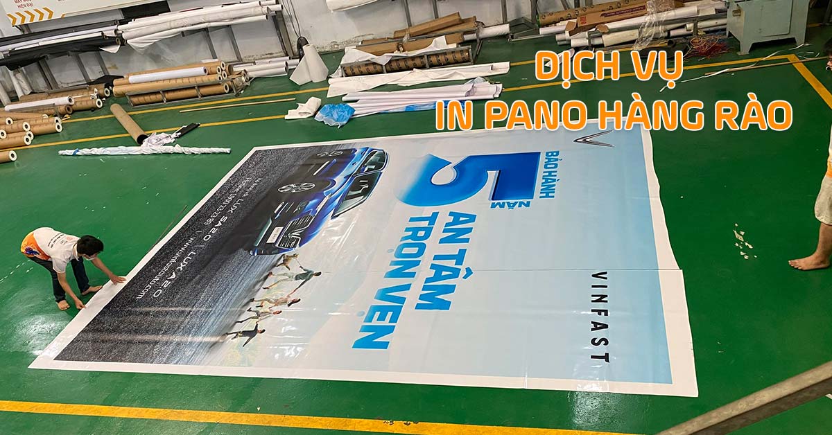 In Pano quảng cáo – Pano hàng rào dự án công trình