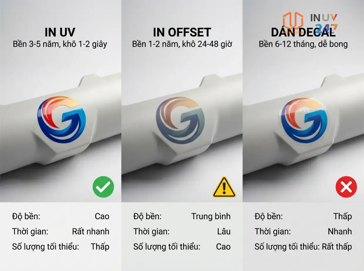 Ưu điểm của in UV trên nhựa so với in truyền thống - INUV247