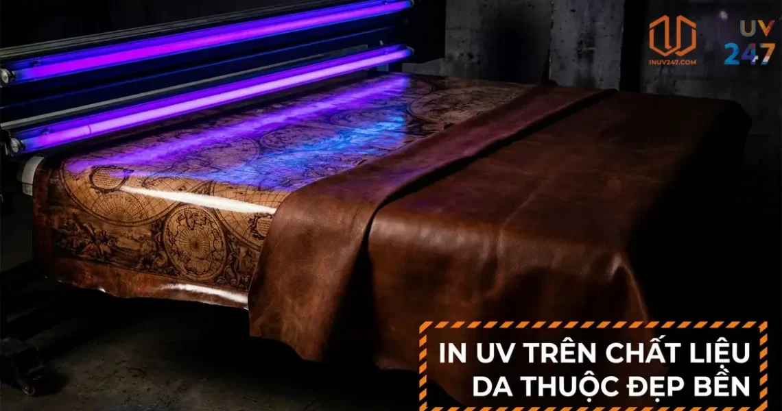 In UV trên da thuộc: Da thật, da PU – Bí quyết in đẹp bền màu lâu dài