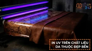 In UV trên da thuộc: Da thật, da PU – Bí quyết in đẹp bền màu lâu dài