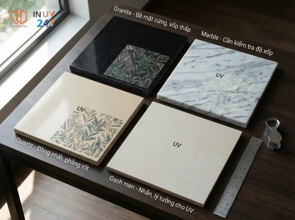 Loại đá nào phù hợp để in UV? - INUV247