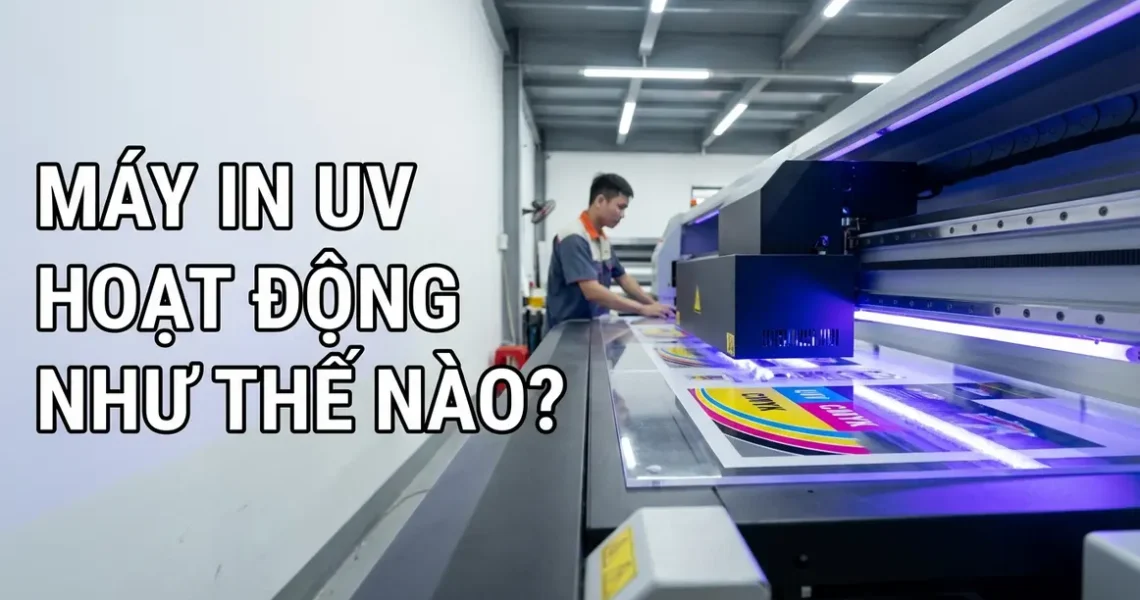 Máy in UV hoạt động như thế nào? Nguyên lý hoạt động