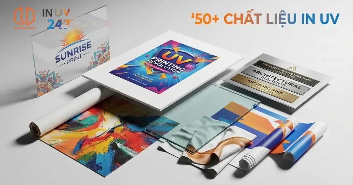 50 chất liệu in UV phổ biến nhất: Danh sách A-Z đầy đủ