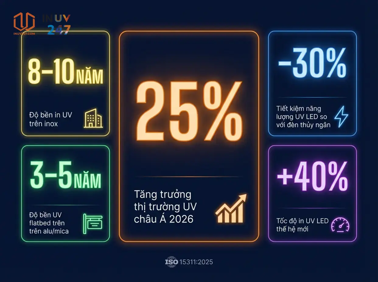 Dữ liệu kỹ thuật thực tế của in UV khổ lớn nói gì? - INUV247