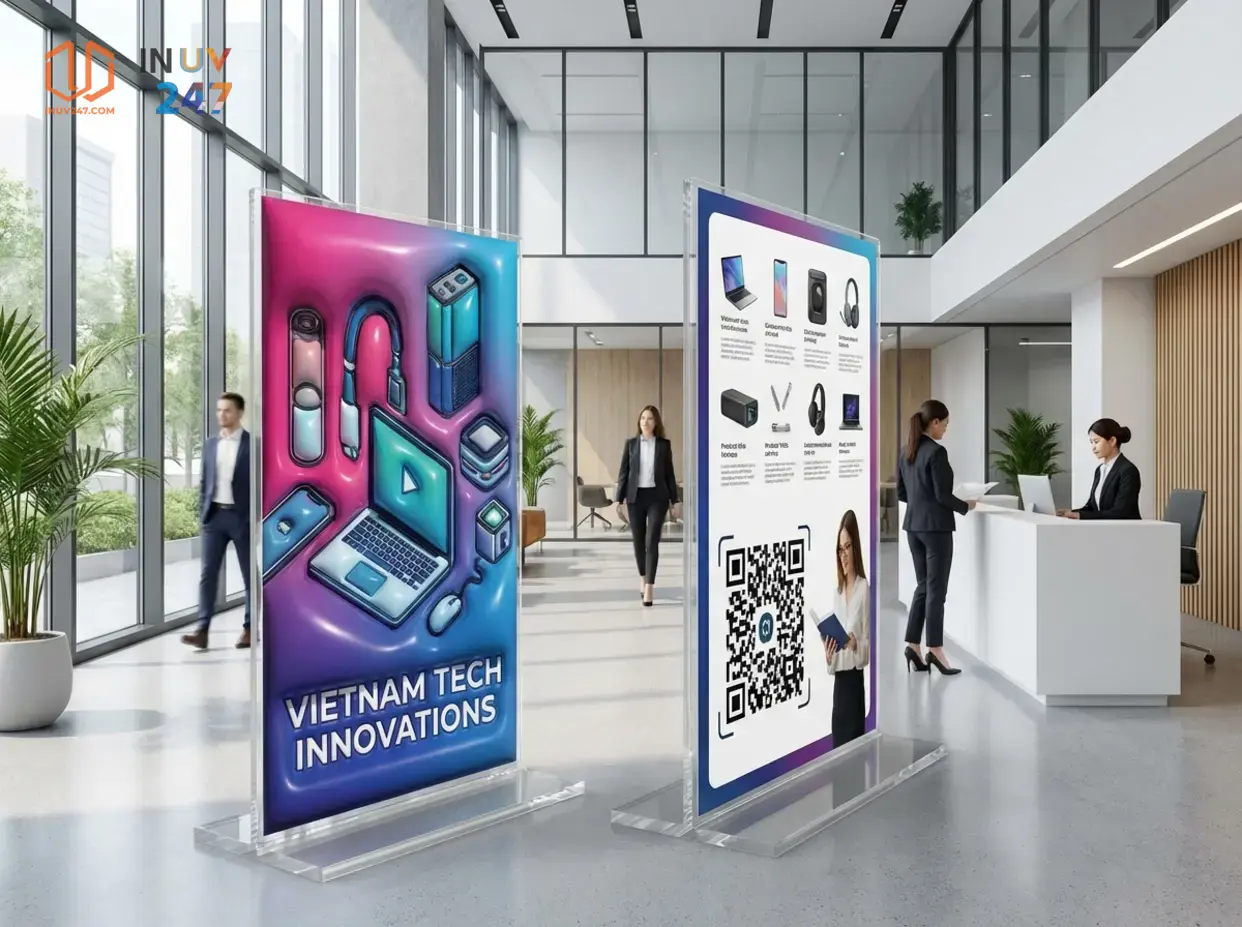 In UV 2 mặt áp dụng trên những vật liệu nào? - INUV247