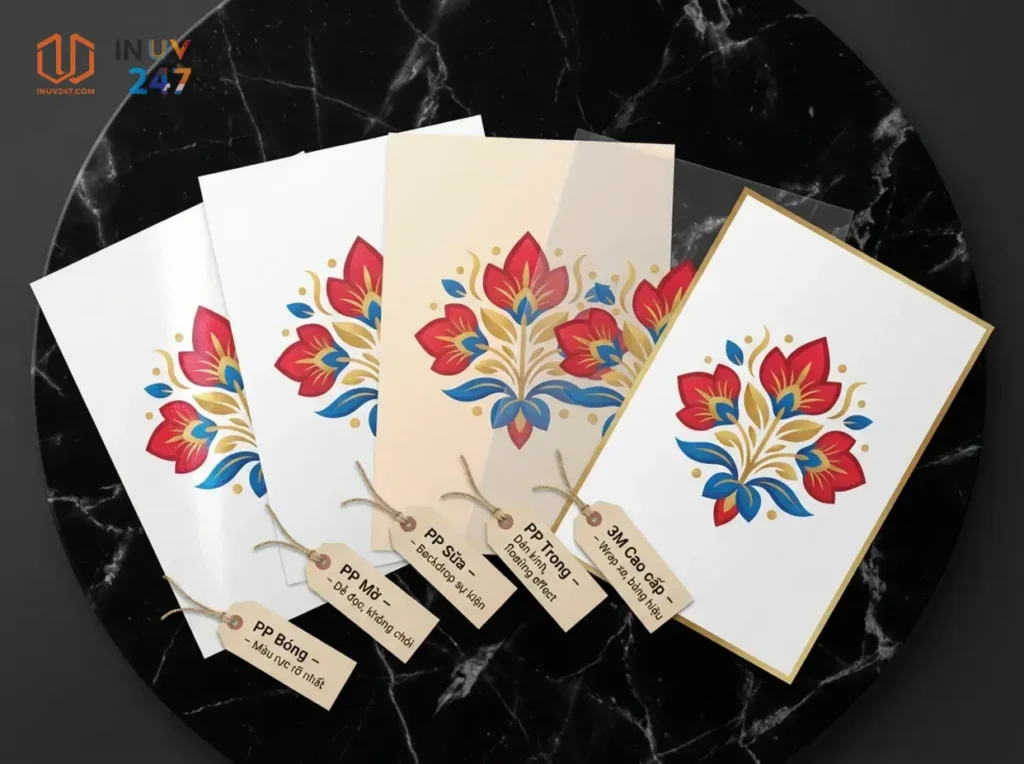 Nên chọn loại decal PP nào để in UV cho kết quả tốt nhất? - INUV247