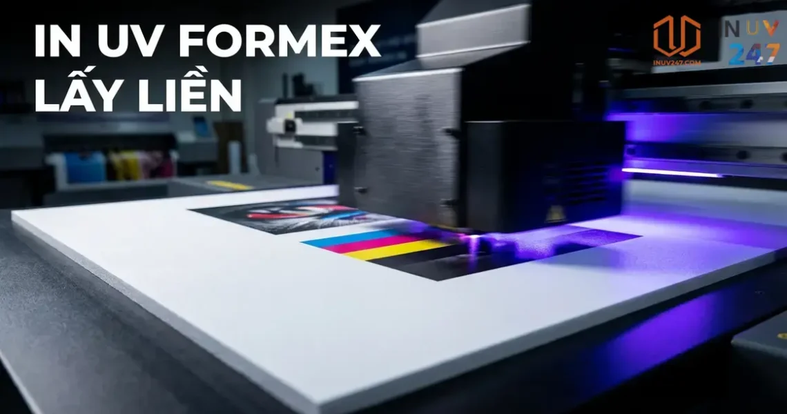 In UV trên Formex: Quy trình, ưu điểm & ứng dụng thực tế
