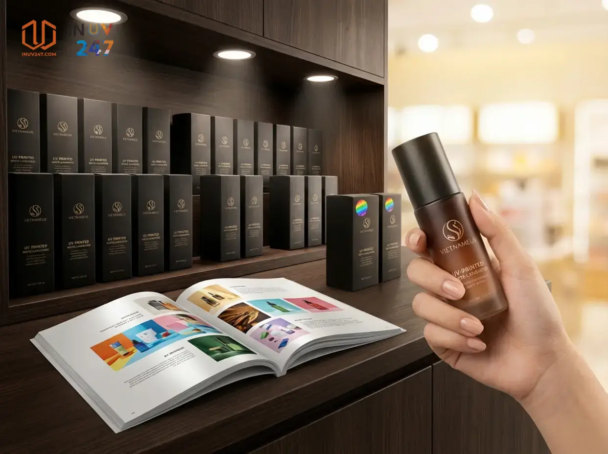 Dịch vụ In UV Cán Màng – In màu sắc Nét, Bền Màu, giá tốt 3 In UV cán màng phù hợp với sản phẩm nào nhất? - INUV247