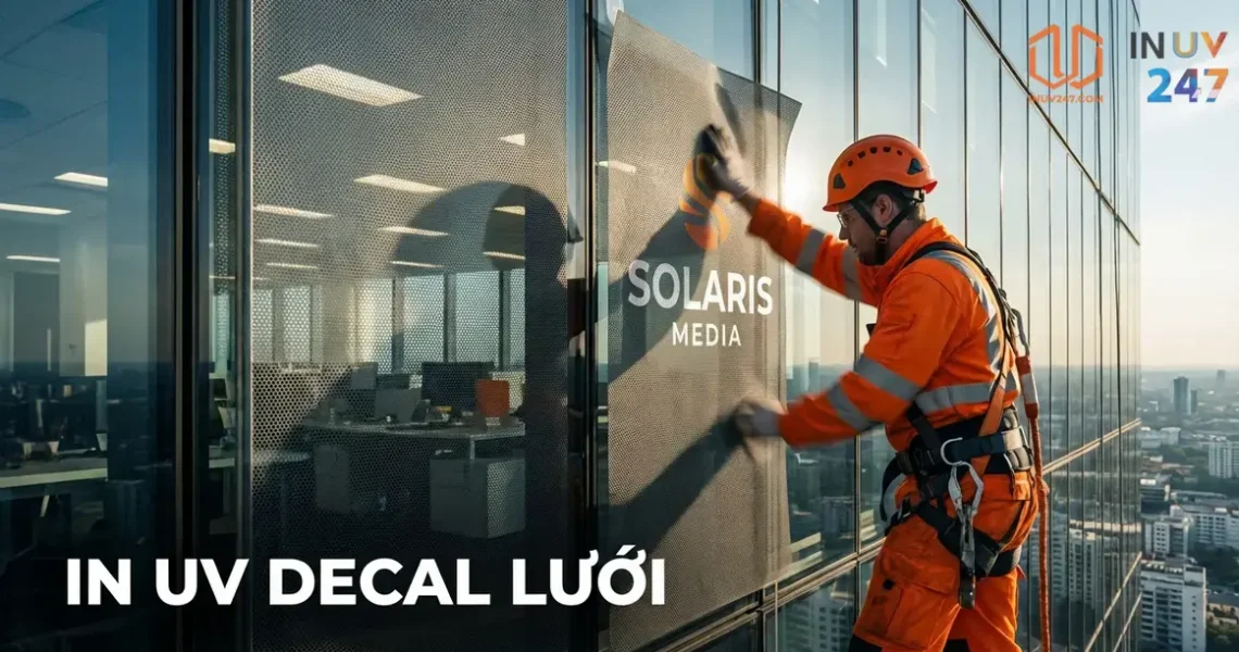 In UV Trên Decal Lưới – Dịch Vụ In Chất Lượng Cao, Giá Tốt