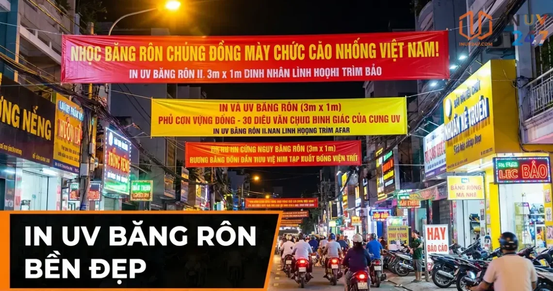 In UV băng rôn, banner giá tốt – Dịch vụ in nhanh, sắc nét