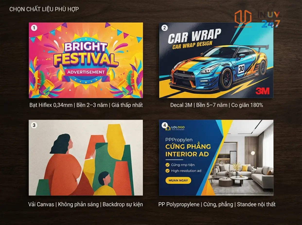 In UV phù hợp với những chất liệu băng rôn, banner nào - INUV247
