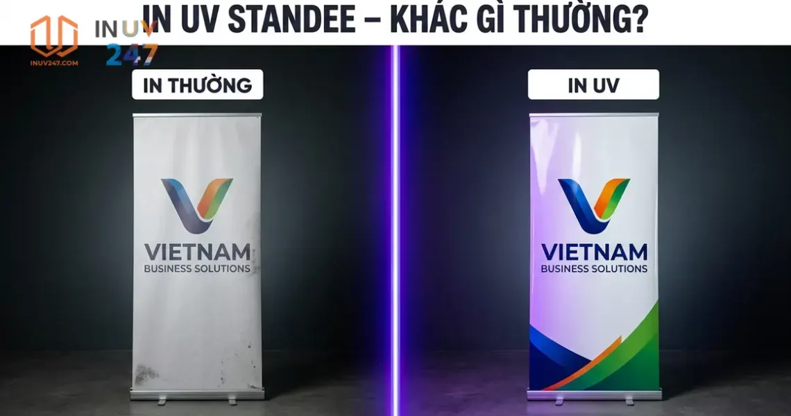In UV standee quảng cáo tại TP.HCM – Chất lượng cao, giao hàng nhanh