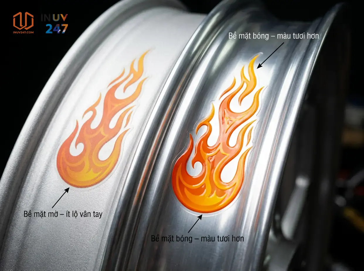 Nên chọn chất liệu decal UV nào cho xe máy và ô tô? - INUV247