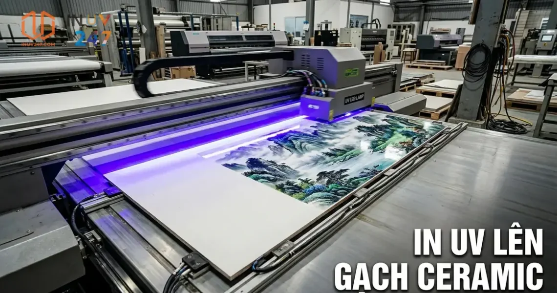 In UV trên gạch ceramic: Trang trí nội thất hiện đại xu hướng mới nhất